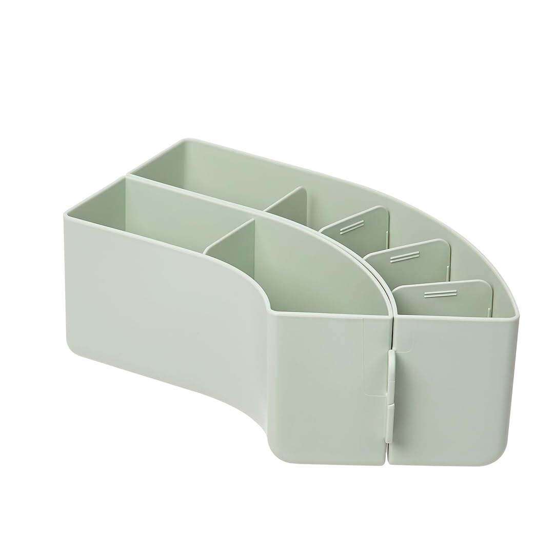 Litem |Pen Stand | Organiser | 6 Compartment | Sage Green |  Train
