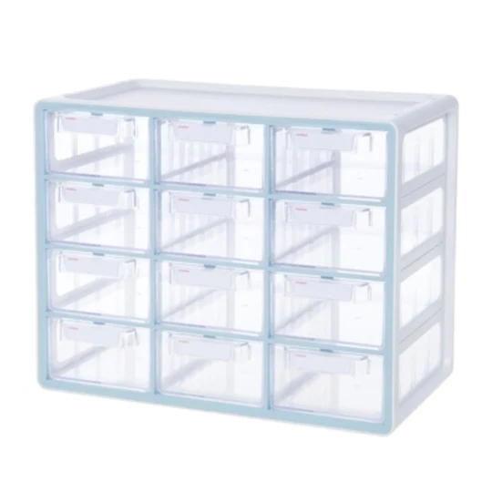 Sysmax | Multi Utility  Storage Box | 12 Drawers | Organizer | Mint | Up System | For Office & Home