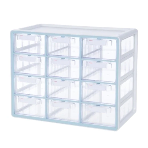 Sysmax | Multi Utility  Storage Box | 12 Drawers | Organizer | Mint | Up System | For Office & Home