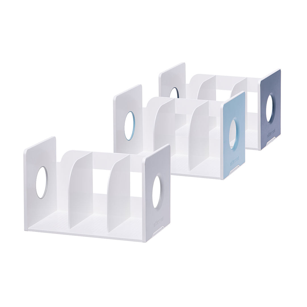 Litem | Book Rack with  3 Compartments | Organiser | Navy | My Room