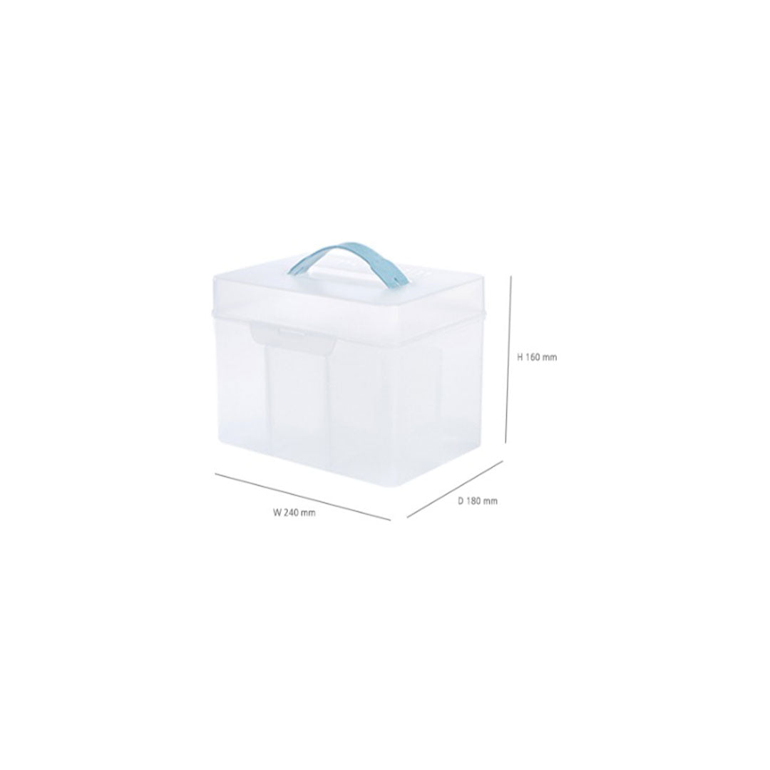Litem | Multi Utility Storage Box With Lid | Orgnaizer | White |My Cube|  For Office & Home
