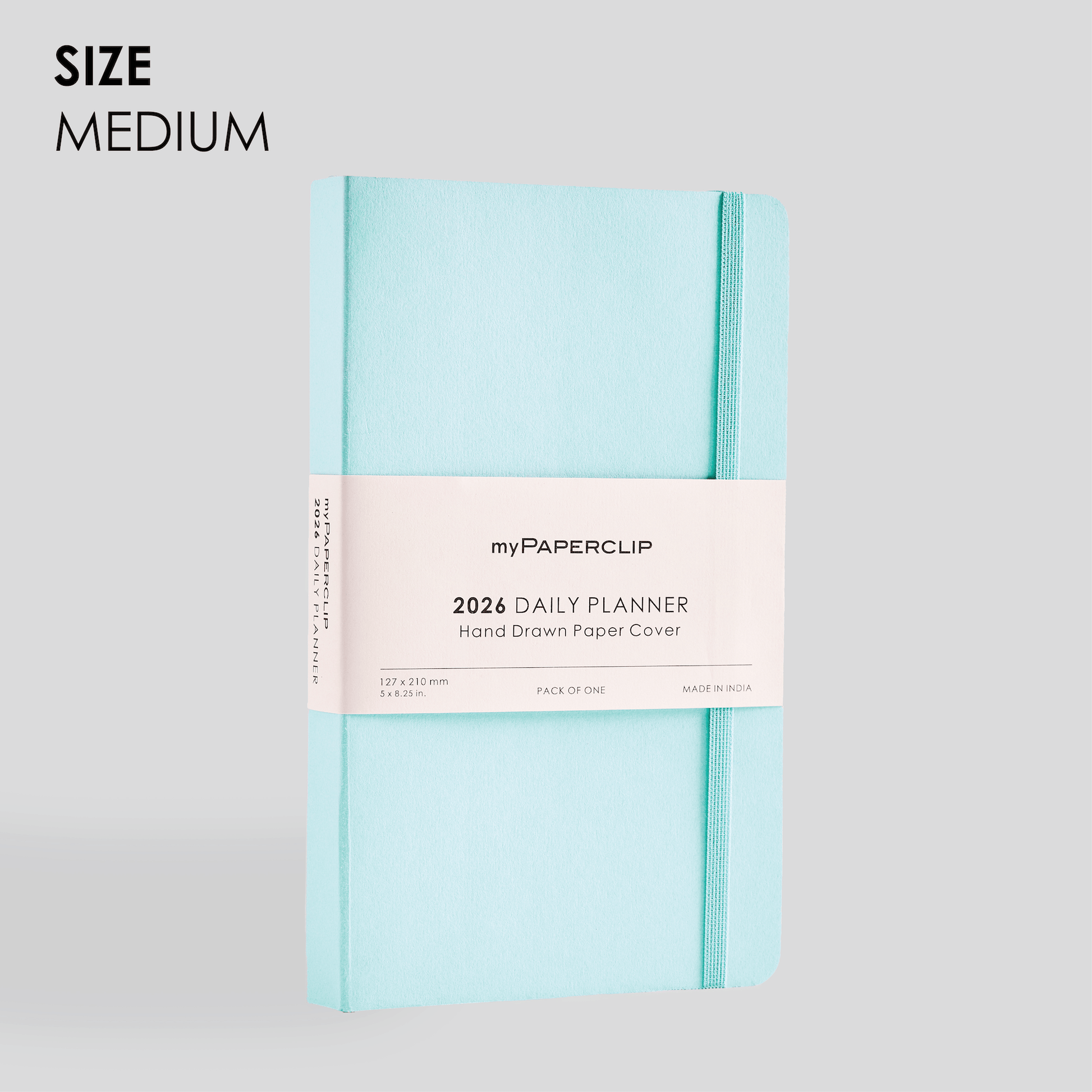 myPAPERCLIP 2026 Daily Planner M1 | Medium Size | Mint | Soft Cover | 384 Pages, 80 GSM | Mint - penpencilink