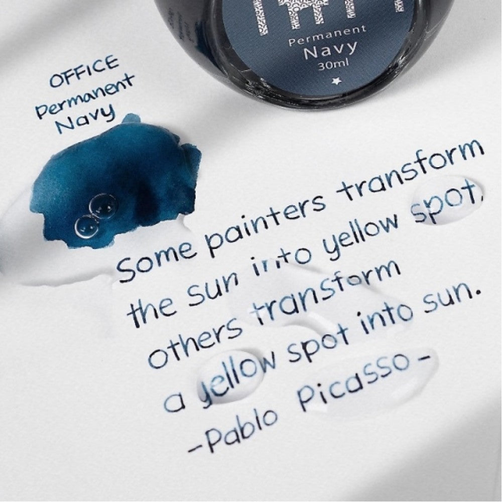 Colorverse | Office Series | Permanent Navy | Fountain Pen Waterproof Ink | 30ml - penpencilink