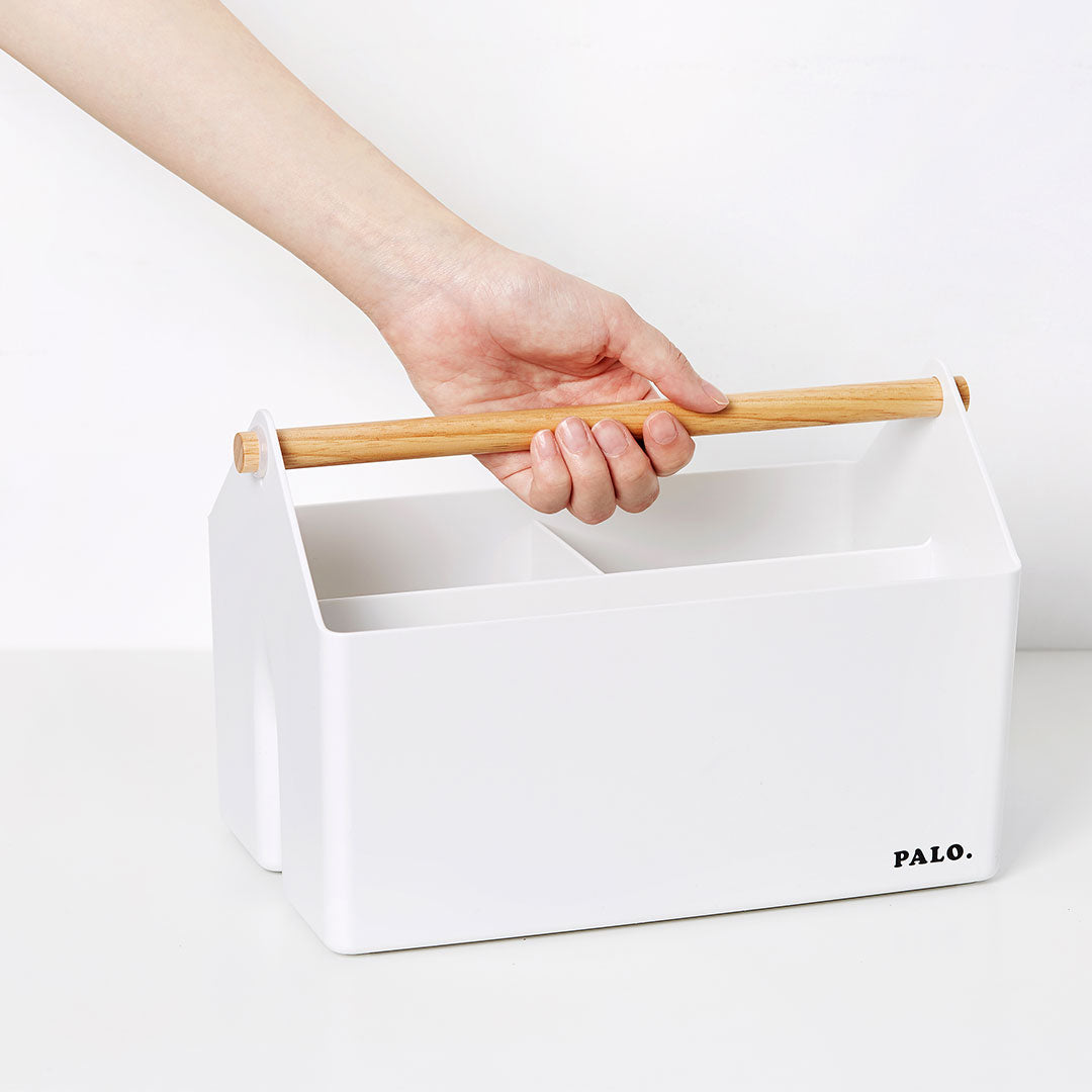 Litem | Multi Utility Storage Basket | Ivory |  Palo | For Office Home & Kitchen