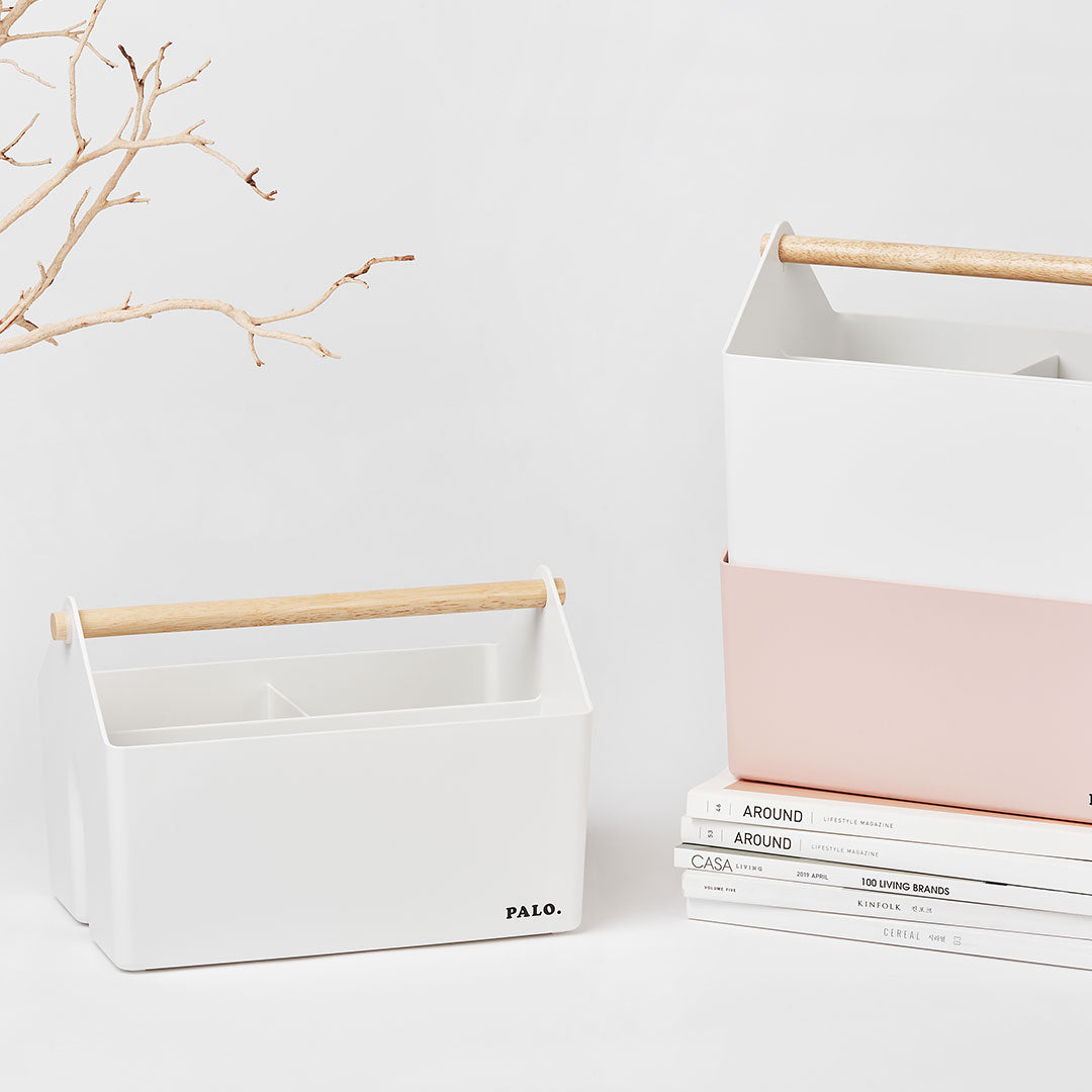 Litem | Multi Utility Storage Basket | Ivory |  Palo | For Office Home & Kitchen