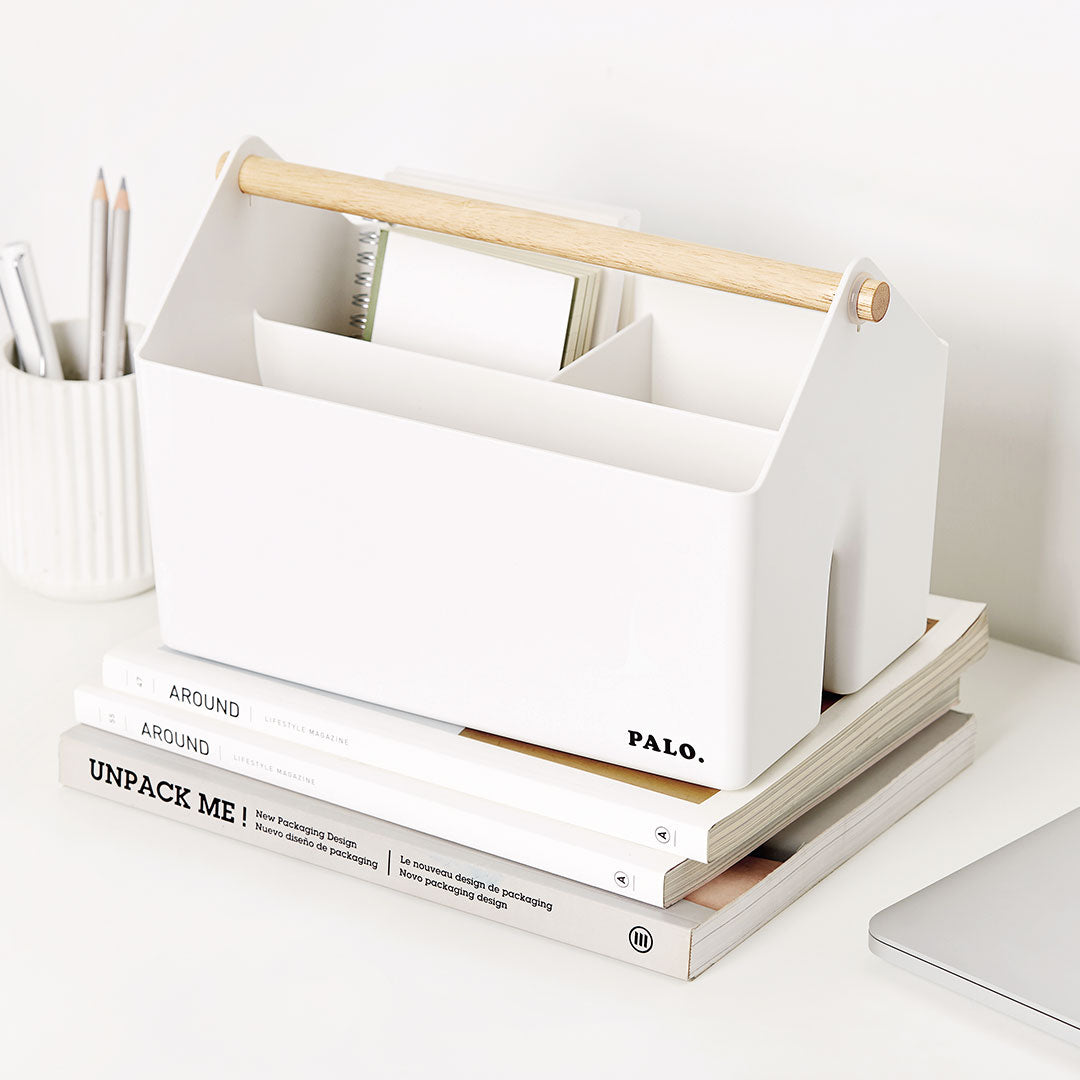 Litem | Multi Utility Storage Basket | Ivory |  Palo | For Office Home & Kitchen