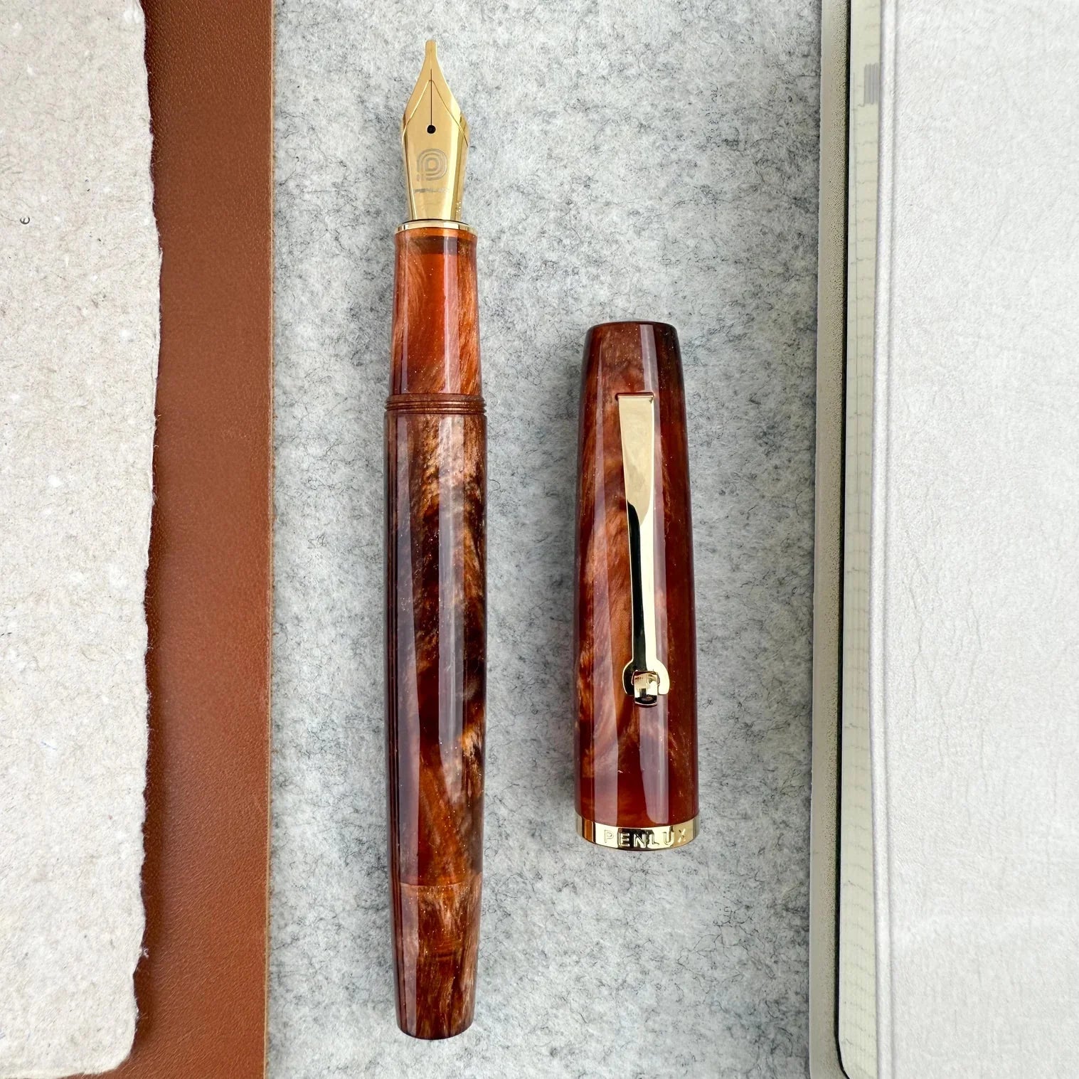 Penlux | Fountain Pen | Concerto | Amber GT - penpencilink