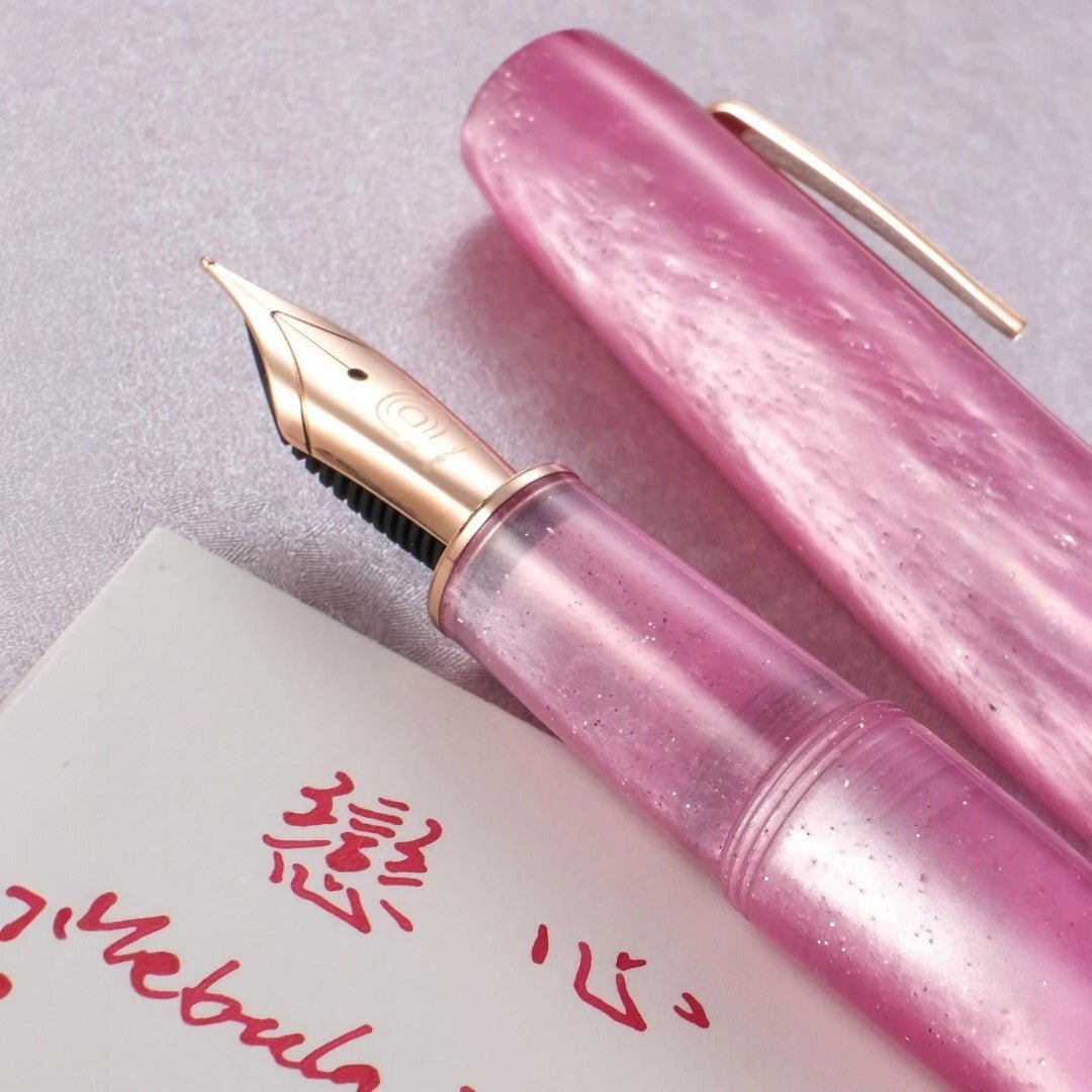 Penlux | Fountain Pen | Concerto | Rose Nebula | Rose Gold Trim - penpencilink
