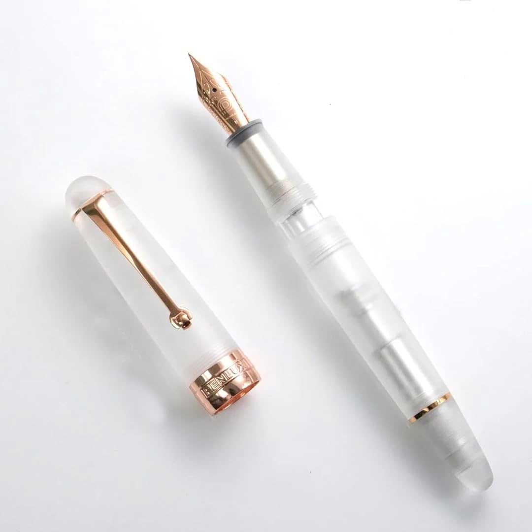 Penlux | Fountain Pen | Delgado | Demo Matted | Rose Gold Trim