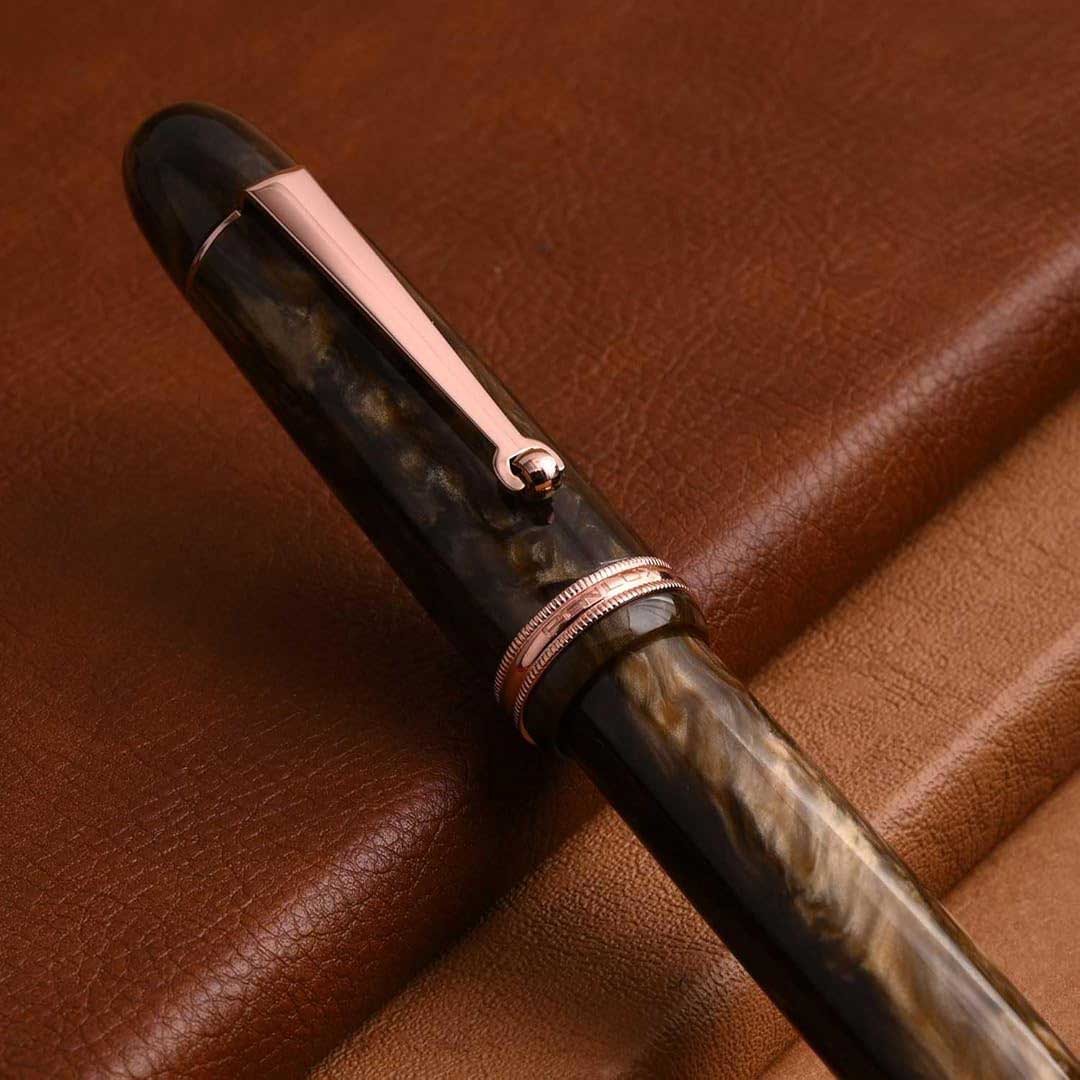 Penlux | Fountain Pen | Grande Brown Wave