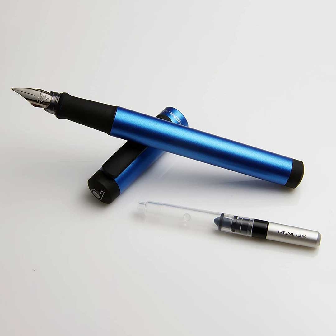 Penlux | Junior | Fountain Ink Pen | Metallic Blue
