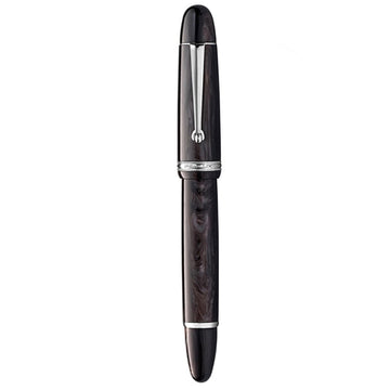 Penlux | Masterpiece Grande | Fountain Ink Pen | Black Wave Body | Piston Filling