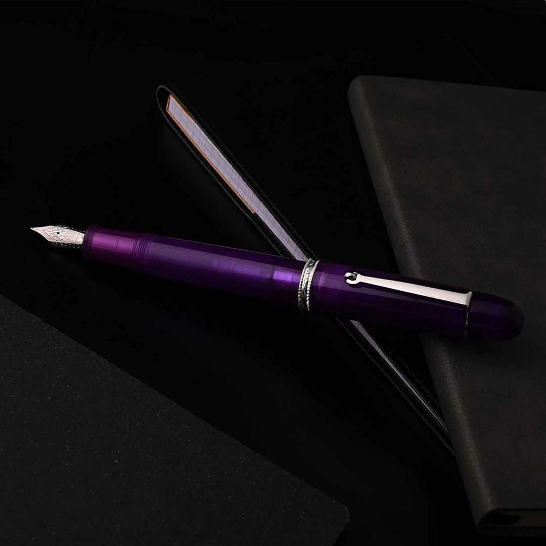Penlux | Masterpiece Grande | Fountain Pen | Aurora Australis | Purple | Piston Filling