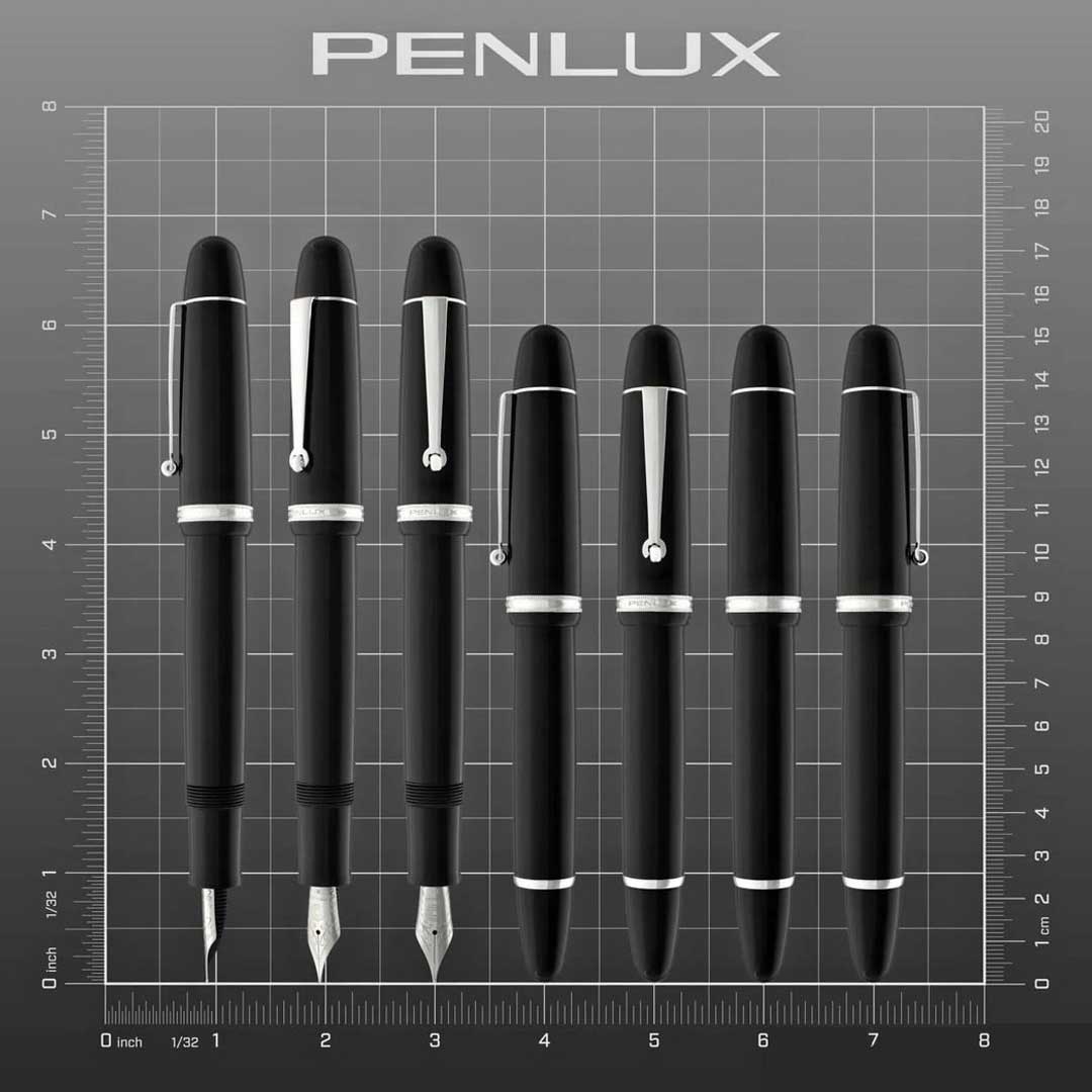 Penlux | Masterpiece Grande | Fountain Pen | Black Body | Piston Filling