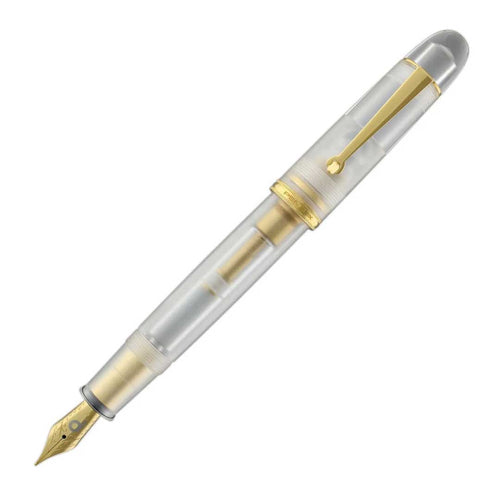 Penlux | Masterpiece Grande | Fountain Pen | Cloudy Bay | Clear Gold Trims | Piston Filling