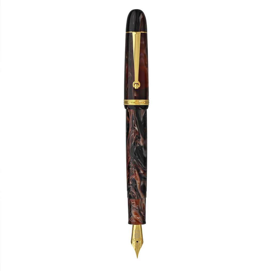 Penlux | Masterpiece Grande | Fountain Pen | Marble Wave | Piston Filling