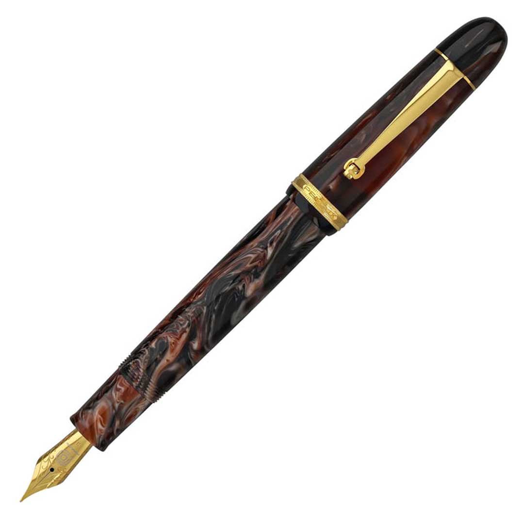 Penlux | Masterpiece Grande | Fountain Pen | Marble Wave | Piston Filling