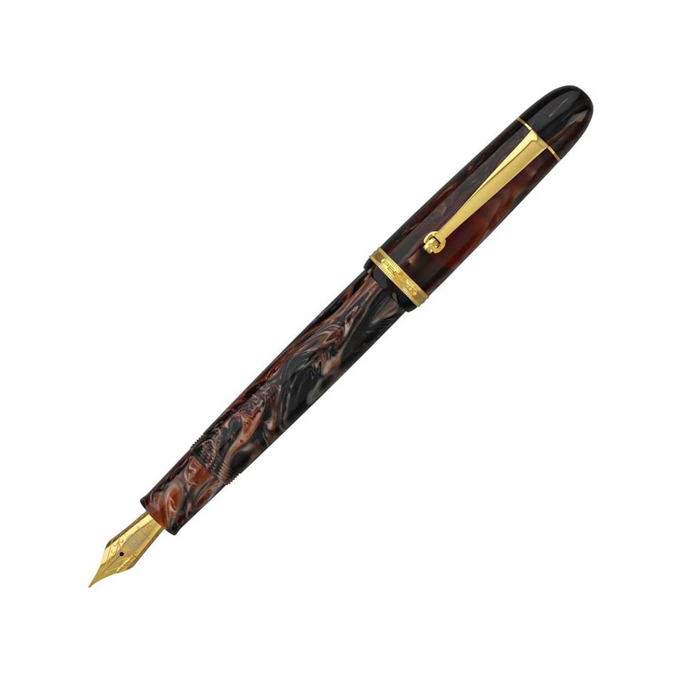 Penlux | Masterpiece Grande | Fountain Pen | Marble Wave | Piston Filling