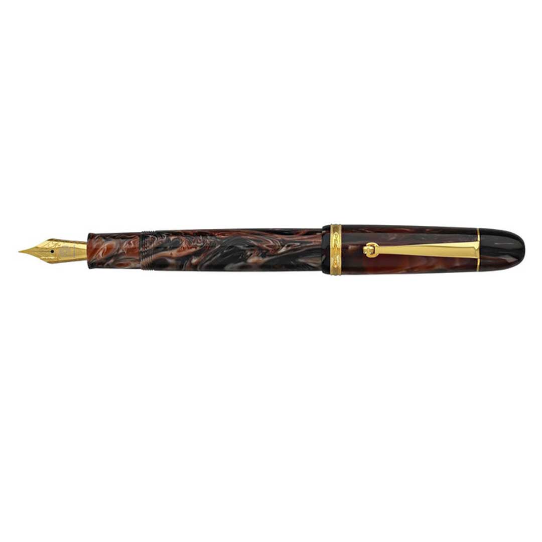 Penlux | Masterpiece Grande | Fountain Pen | Marble Wave | Piston Filling