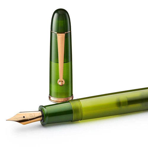 Penlux | Masterpiece Grande | Fountain Pen | Rain Forest | Green | Piston Filling