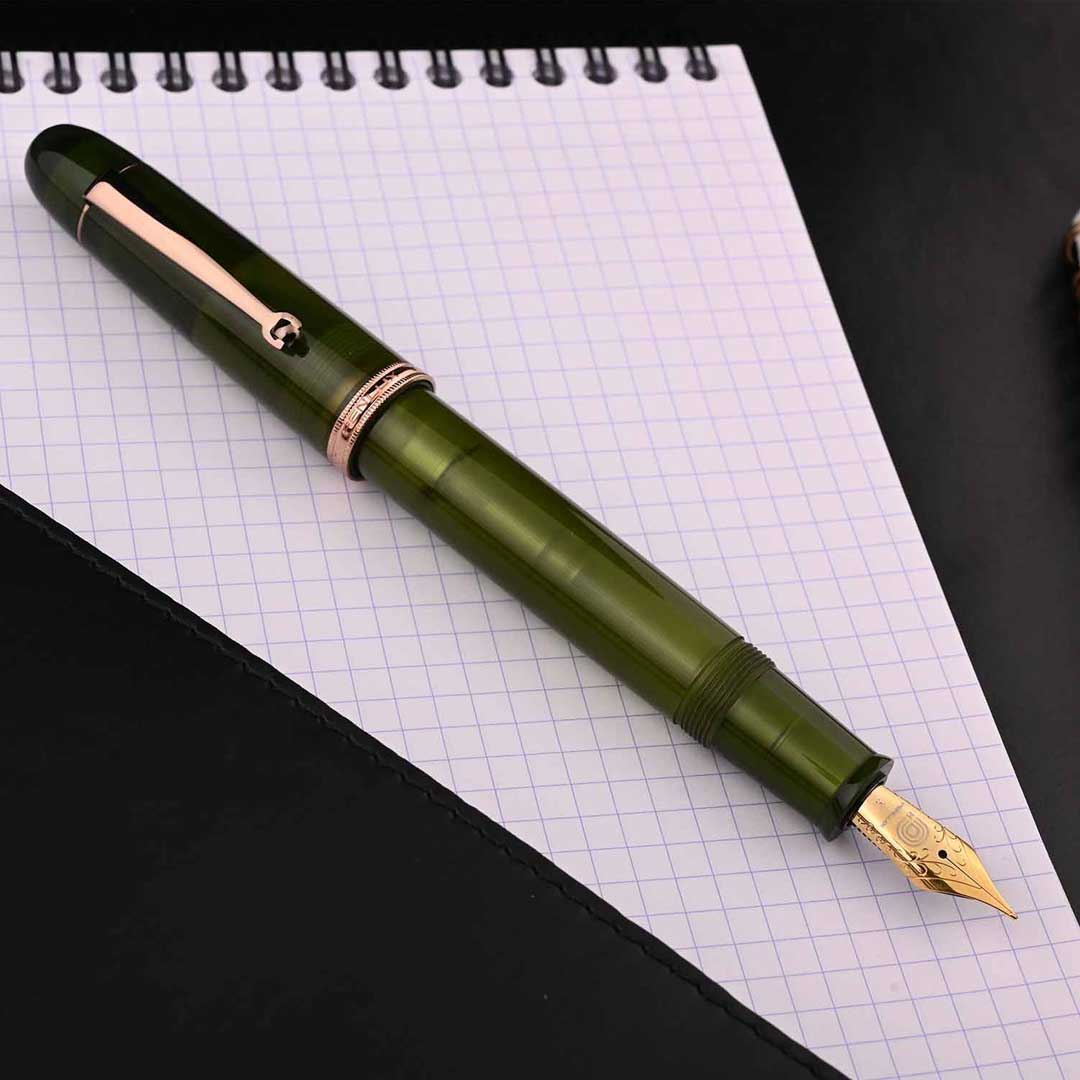 Penlux | Masterpiece Grande | Fountain Pen | Rain Forest | Green | Piston Filling