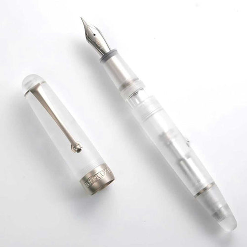 Penlux | Premium | Fountain Pen | Delgado Demo Matted | Clear Translucent
