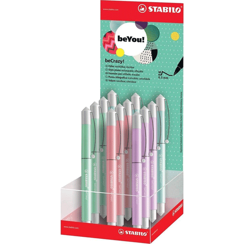 Stabilo | Fountain Pen | Becrazy! | Pastel Colors | Display of 12