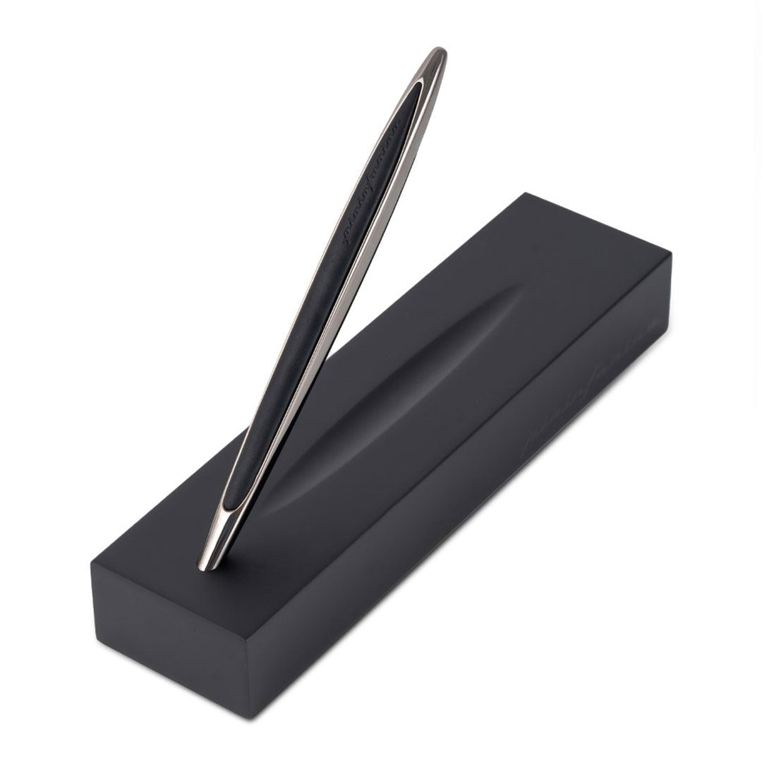 Pininfarina | Cambiano | Black Edition | Ballpoint Pen | Solid Wood Base