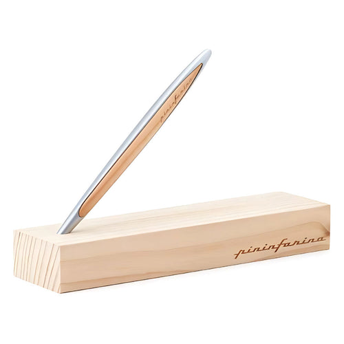 Pininfarina | Cambiano | Cedarwood | Classic Ethergraf  metal alloy tip | Solid Wood Desk Stand