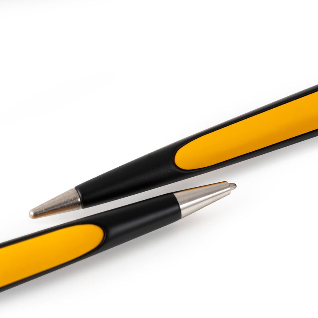 Pininfarina | Cambiano Race | Yellow | Ballpoint Pen | Racing Desk Stand