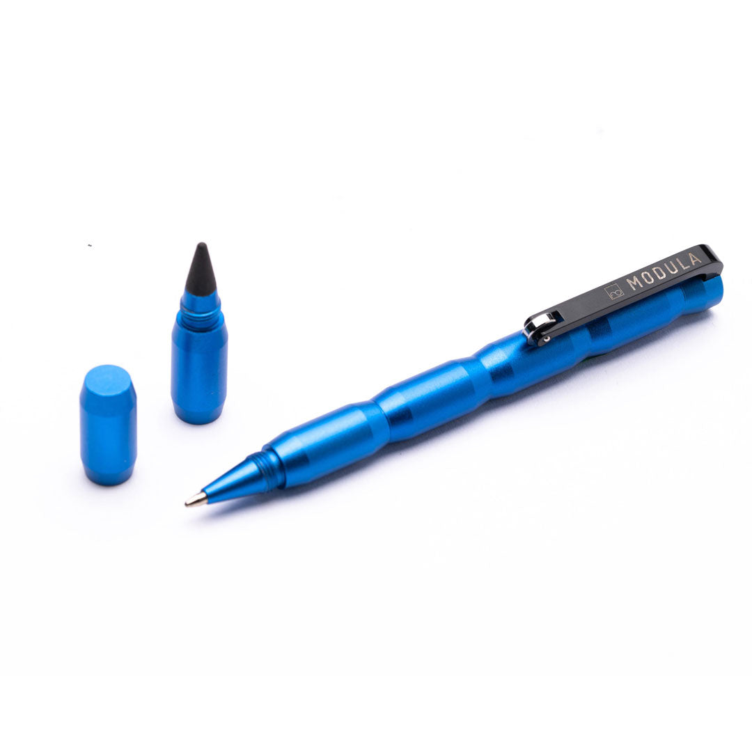 Pininfarina | Forever Modula | Aluminum | GrafeeX Tip Pencil & Ballpoint Pen | Blue