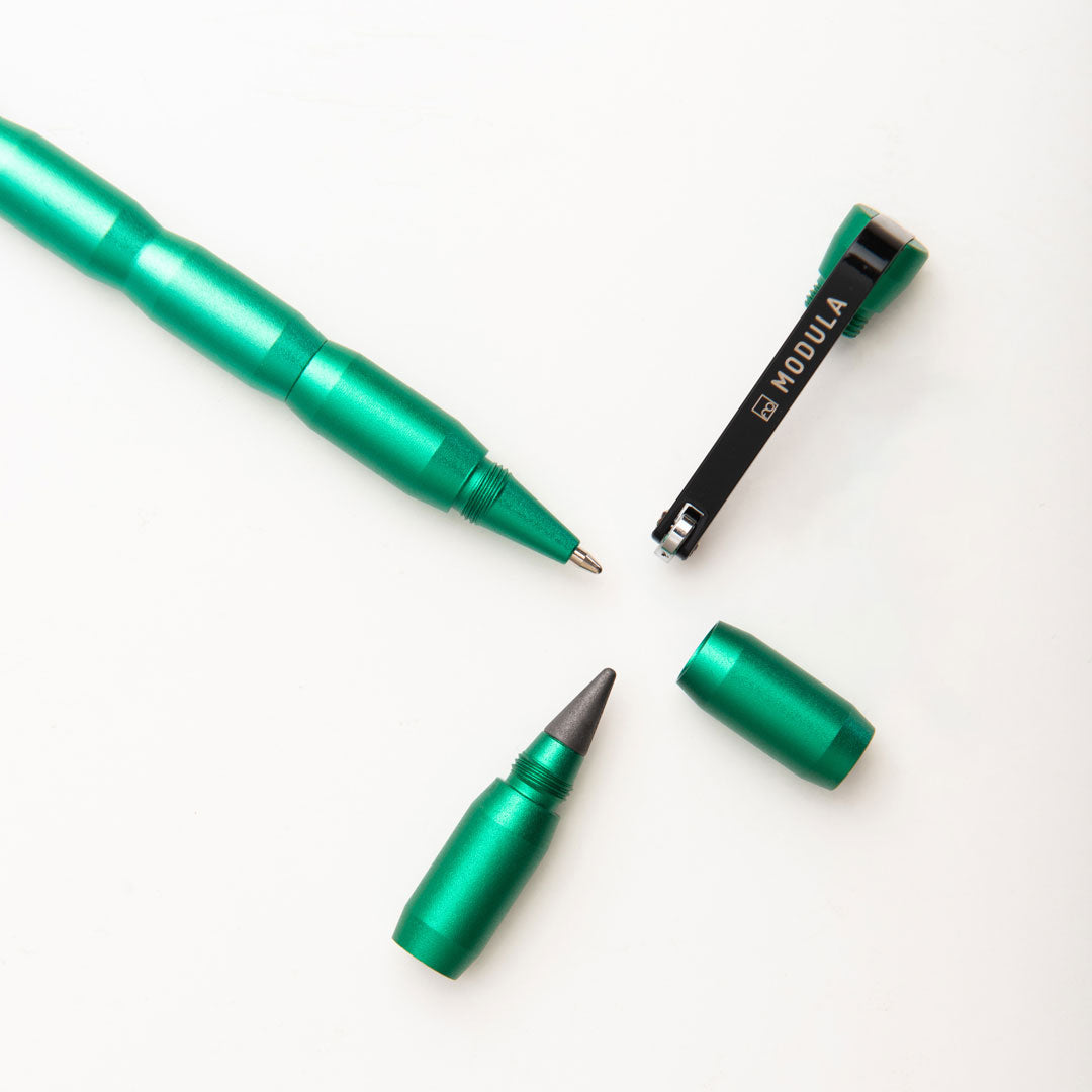 Pininfarina | Forever Modula | Aluminum | GrafeeX Tip Pencil & Ballpoint Pen | Green