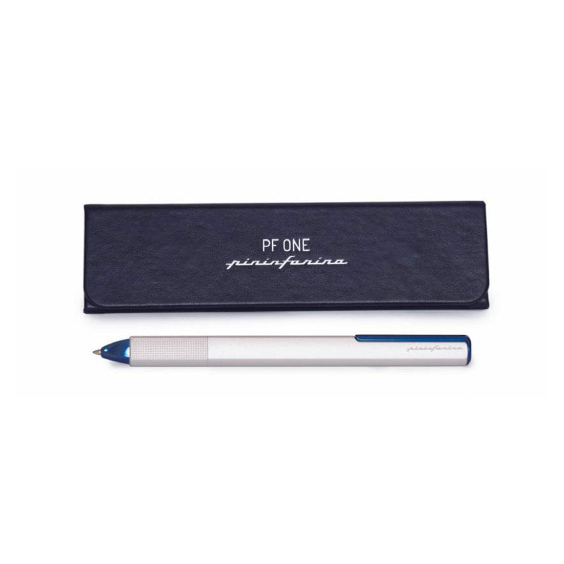 Pininfarina | Pf One Blue&Silver | Retractable Ballpoint Pen with Twist Mechanism