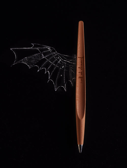 Pininfarina | Forever Piuma | Ballpoint Pen | Pear Wood | Stainless Steel Desk Stand