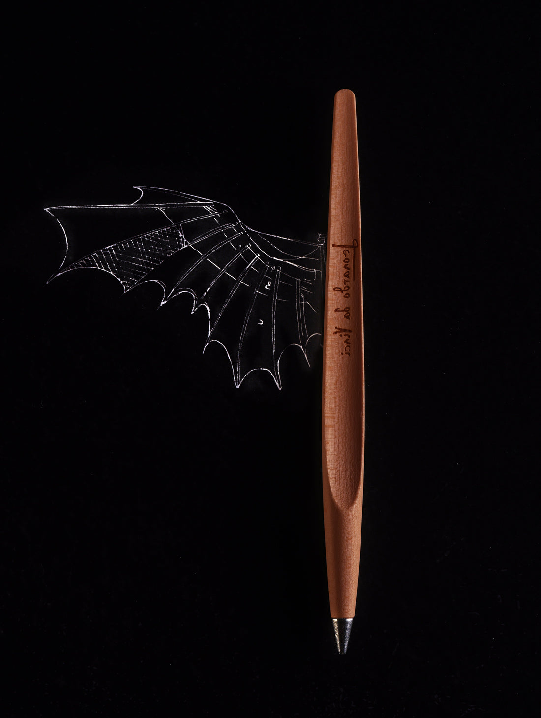 Pininfarina | Forever Piuma | Ballpoint Pen | Pear Wood | Stainless Steel Desk Stand