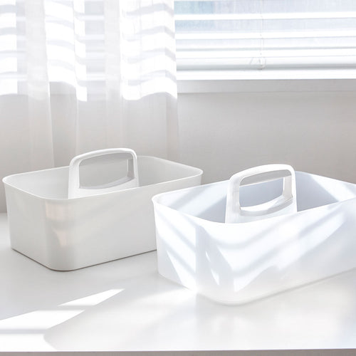 Litem | Portable Storage Organiser | Cool Grey & Ivory | Porta Grande | For Office Home & Kitchen