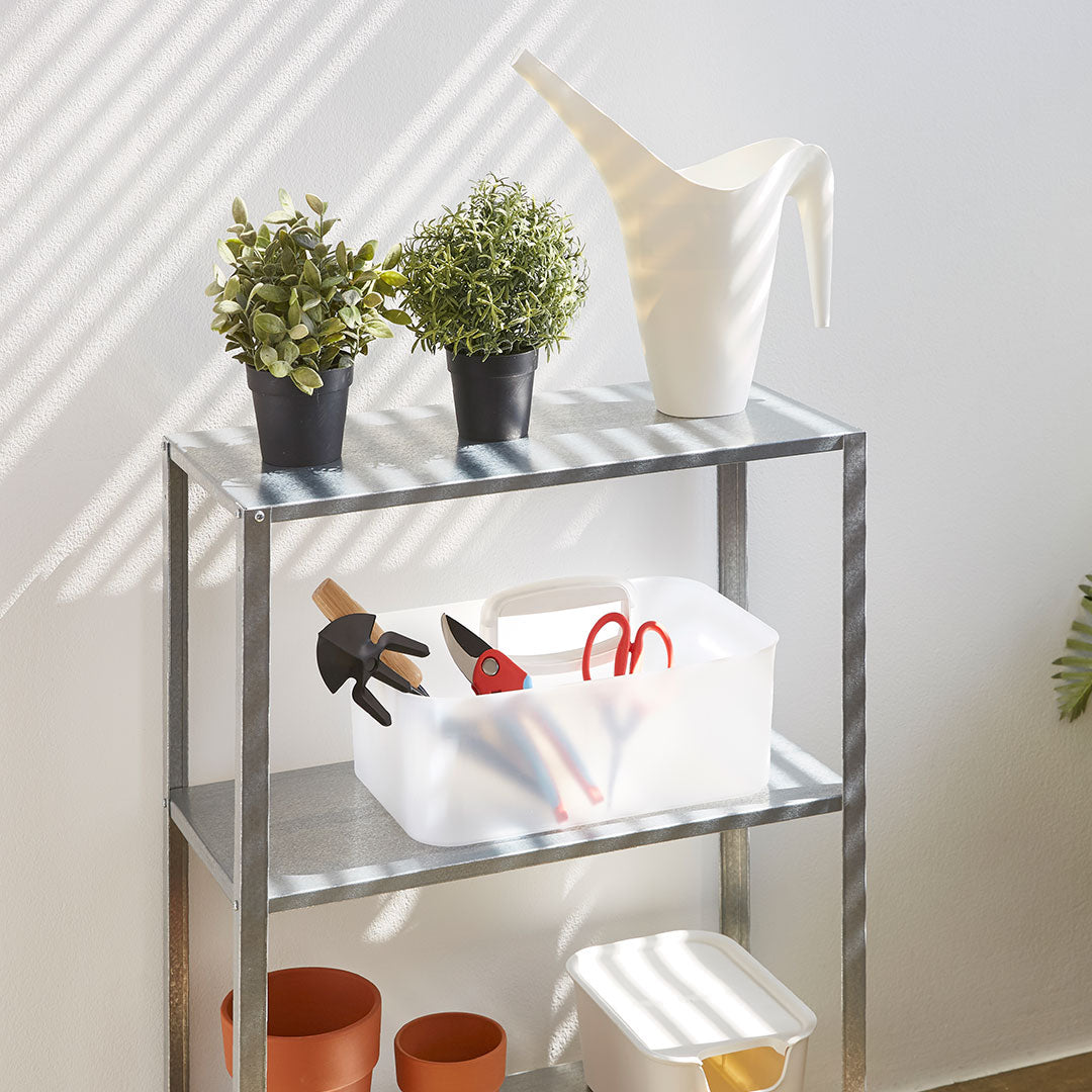 Litem | Portable Storage Organiser | Smog & Ivory | Porta Grande | For Office Home & Kitchen