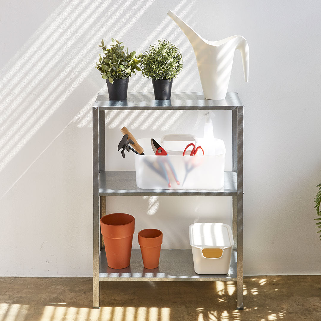 Litem | Portable Storage Organiser | Cool Grey & Ivory | Porta Grande | For Office Home & Kitchen