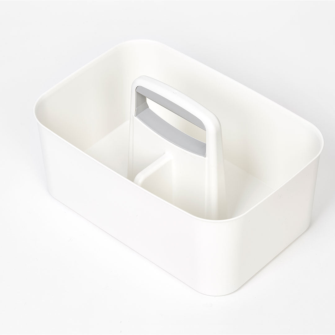 Litem | Portable Storage Organiser | Cool Grey & Ivory | Porta Grande | For Office Home & Kitchen