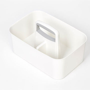 Litem | Portable Storage Organiser | Cool Grey & Ivory | Porta Grande | For Office Home & Kitchen