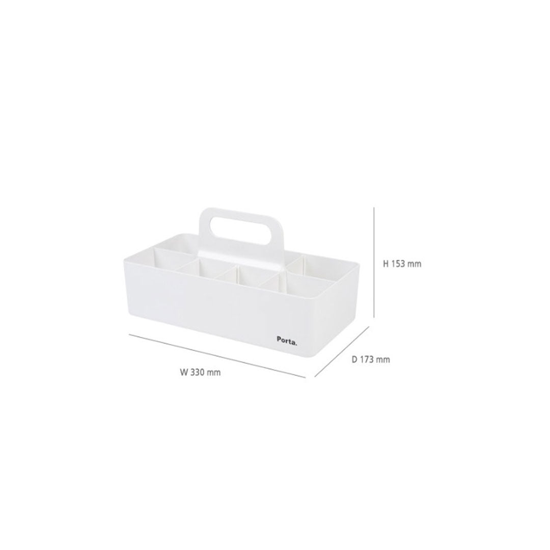 Litem | Portable | Stackable | Porta Organizer | Ivory|For Office Home & Kitchen