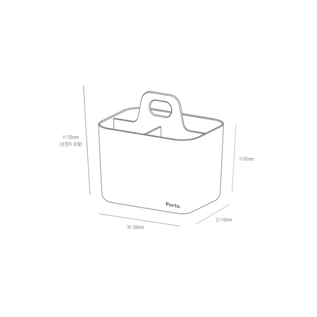 Litem | Portable | Stackable | Organizer | Yellow | Porta Vita | For Office  Home & Kitchen