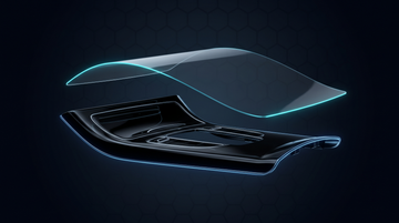 190 micron TPU protective film layer over a car interior trim panel
