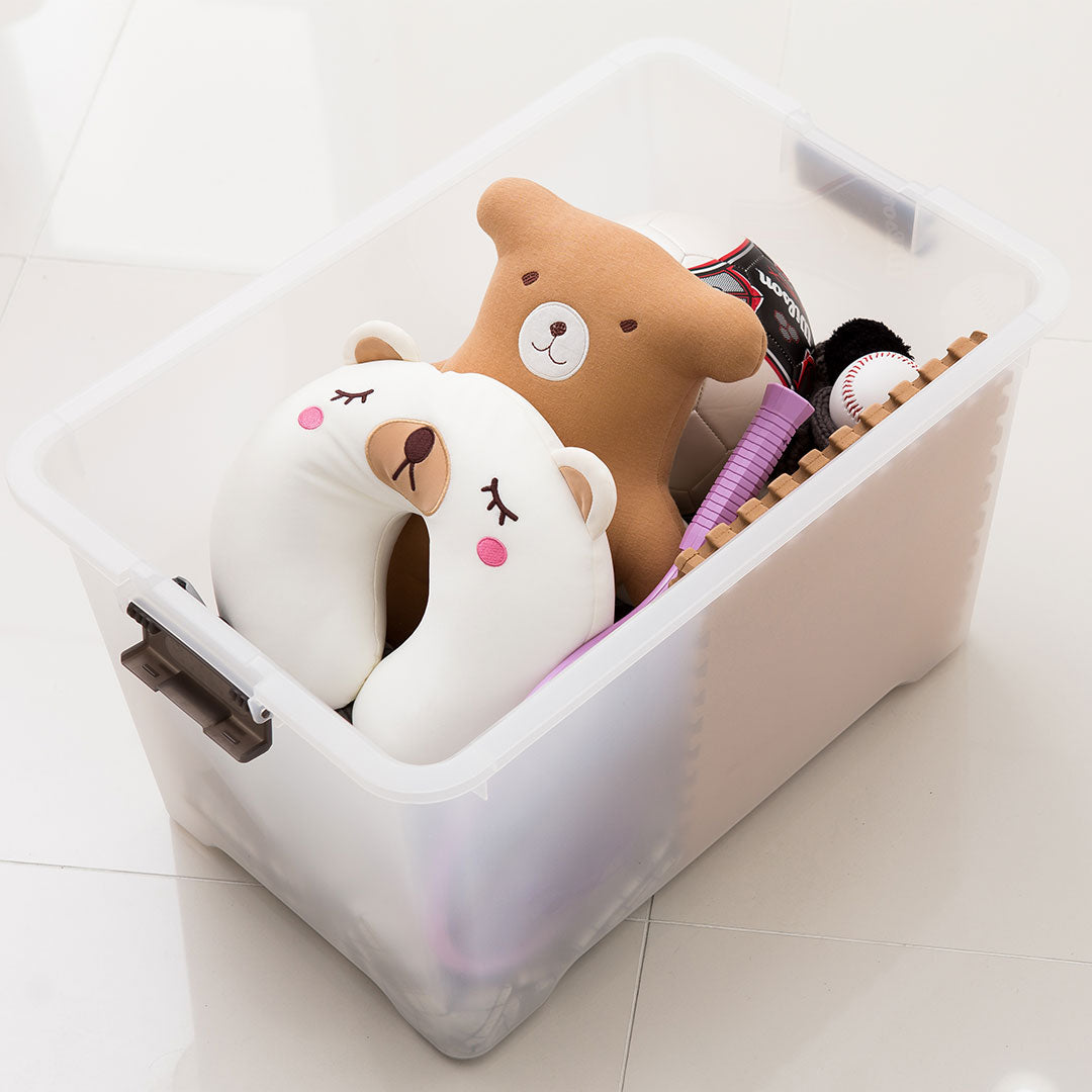 Litem | Multi Utility Storage  Box |Organizer  | 17 litres | Orange | Living Box | For Office Home & Kitchen