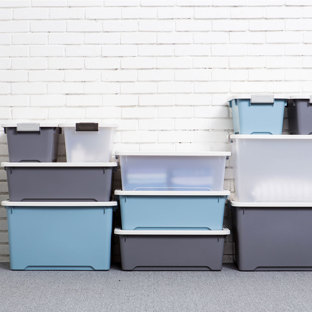 Litem | Multi Utility Storage  Box |Organizer  | 17 litres | Orange | Living Box | For Office Home & Kitchen