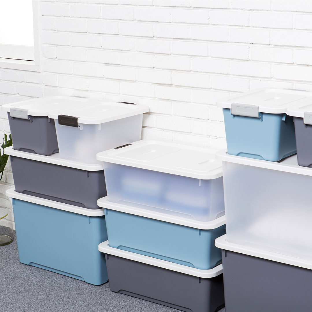 Litem | Multi Utility Storage  Box |Organizer  | 17 litres | Orange | Living Box | For Office Home & Kitchen