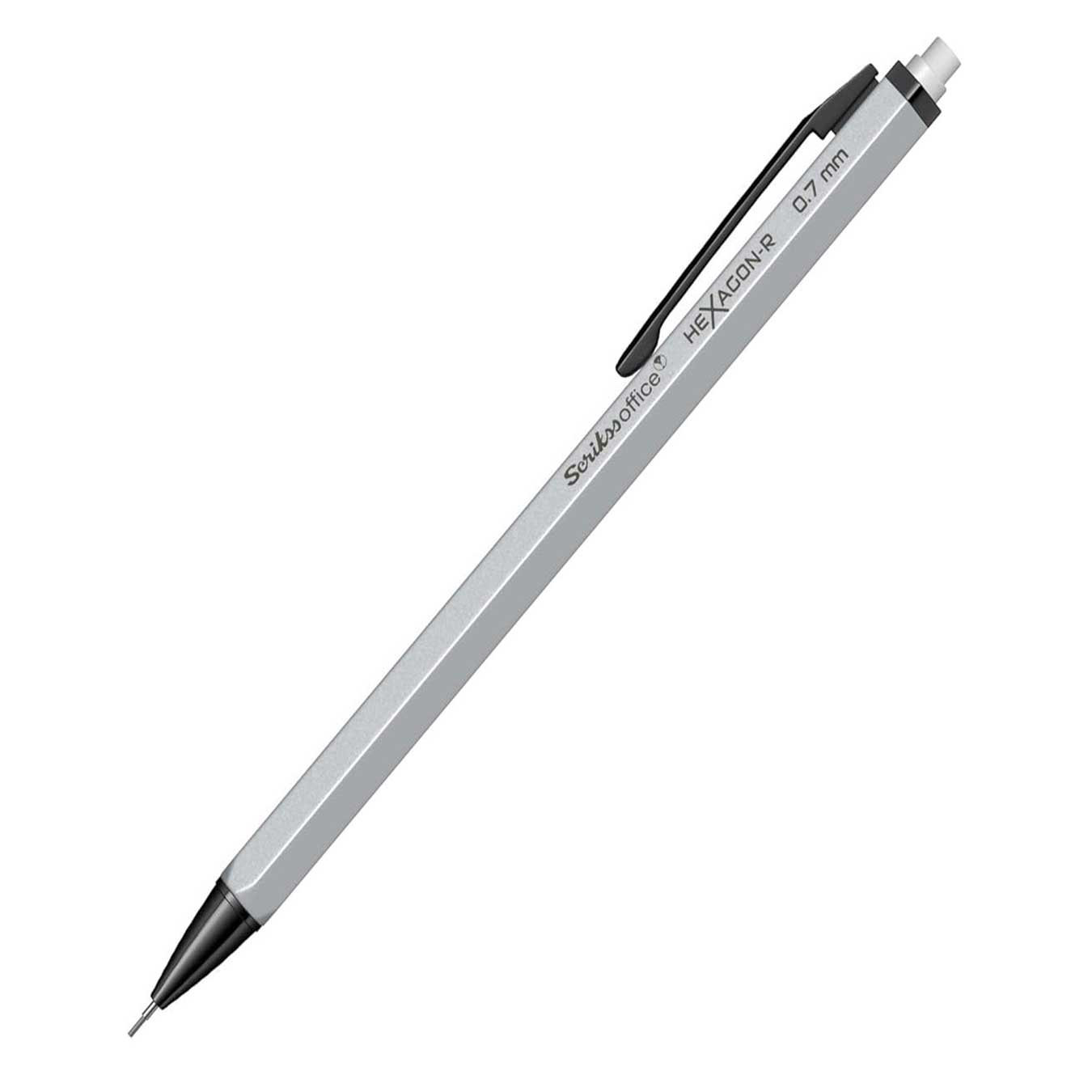 Scrikss Hexagon-R 0.7mm Mechanical Pencil - Silver