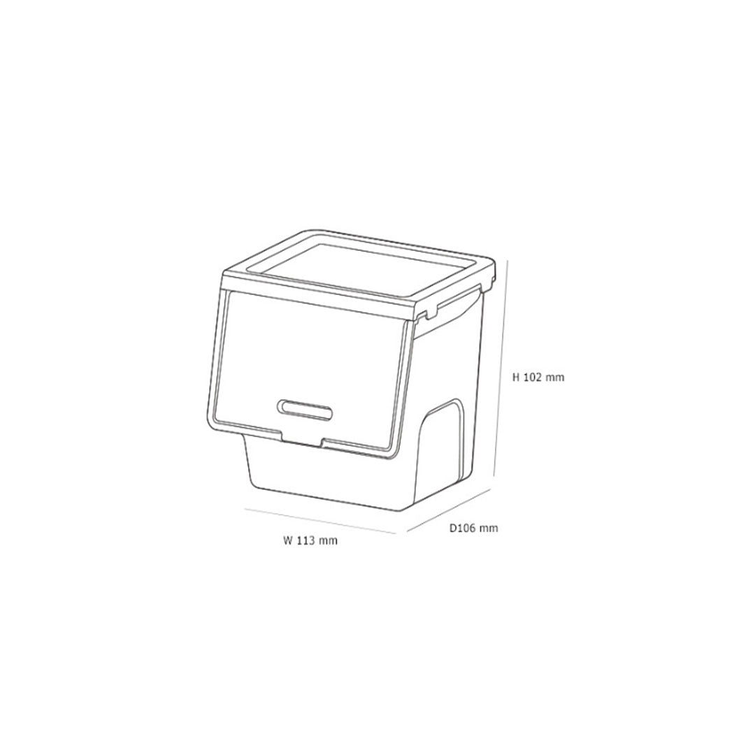 Litem | Multi Utility Storage  Box |Organizer  | Cool Grey | Roomax Cube Plus | For Office & Home