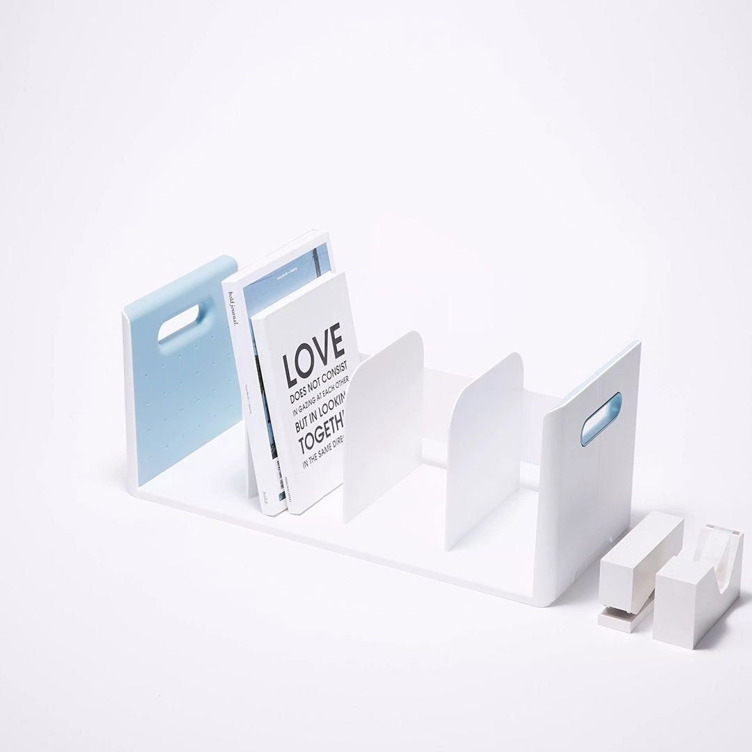 Litem | Book Rack | 4 Compartments | Organizer| Mint |Roomax