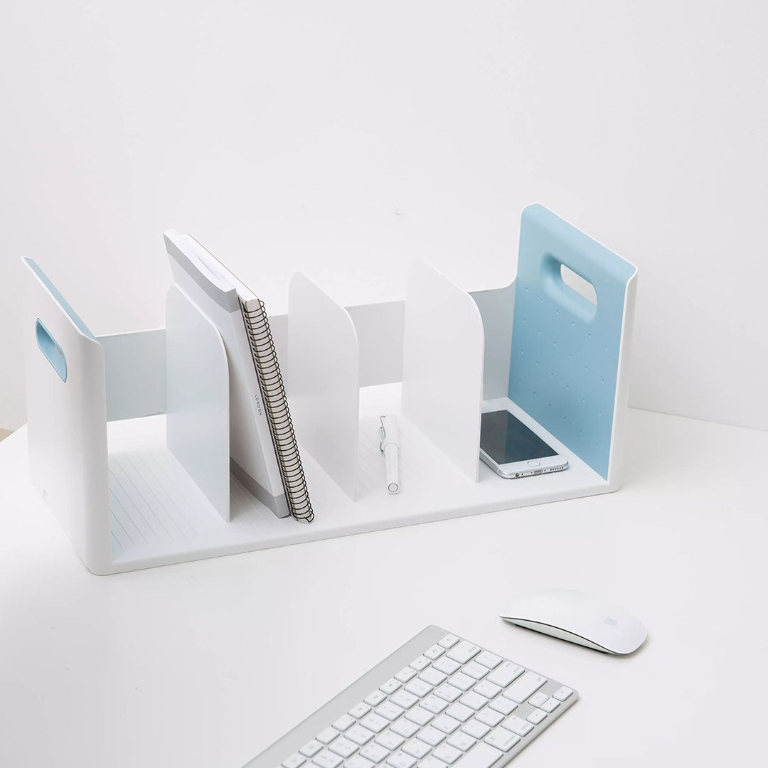 Litem | Book Rack | 4 Compartments | Organizer| Mint |Roomax